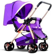 Baby stroller light folding shock two-way four wheel child car umbrella bb baby stroller