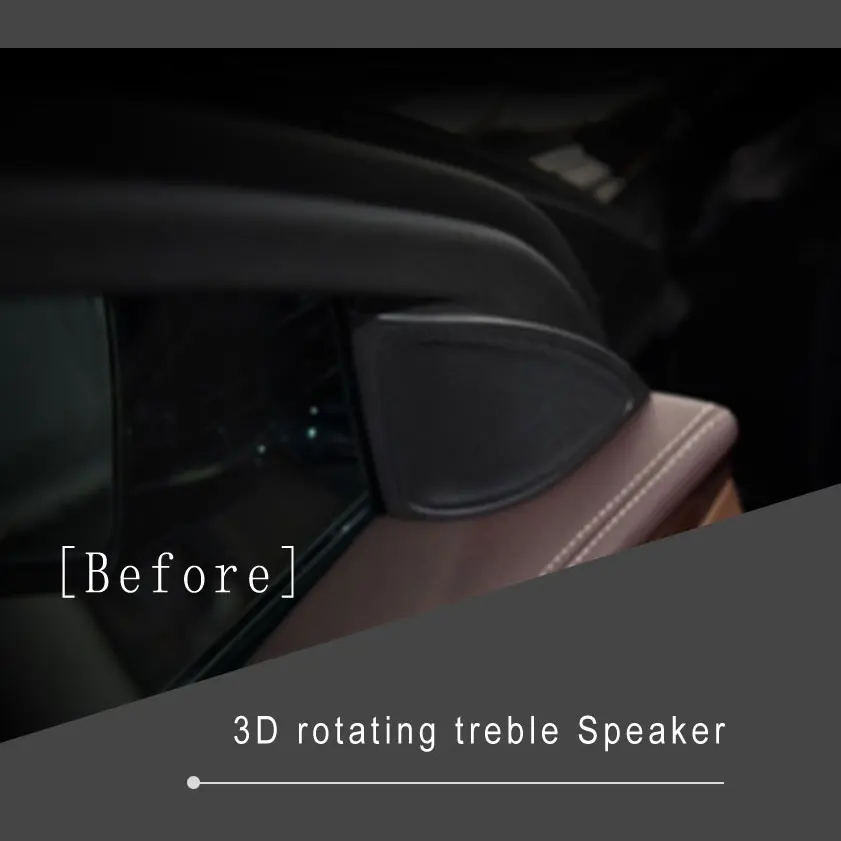 Автомобильный Стайлинг дверной динамик дизайн интерьера молдинги украшения 3D вращающийся высокий Громкий динамик для Mercedes-Benz C CLASS W205