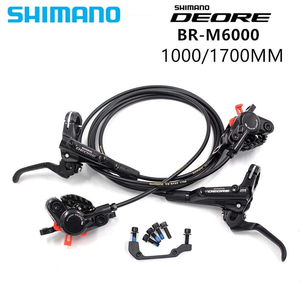 

Shimano DEORE BR M6000 Brake Mountain Bikes Hidraulic Disc Brake MTB BL-M6000 1000/1700 Left & Right J02A Pads