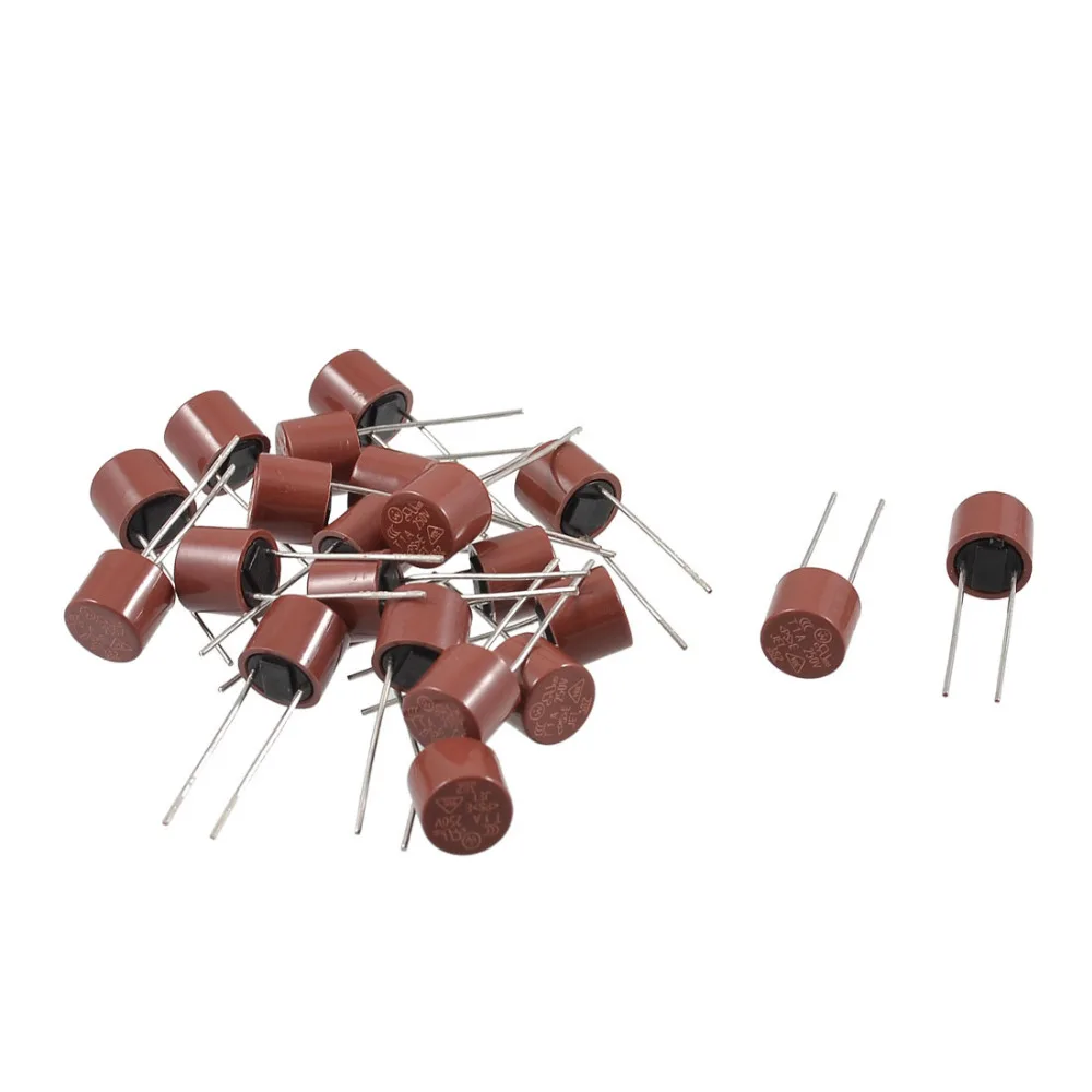 

UXCELL Newest 20pcs 250V 1A 5A 6.3A 2A 0.25A 2.5A 4A 0.5A Cylinder Shape DIP Mounted Miniature Radial Leads Micro Slow Blow Fuse