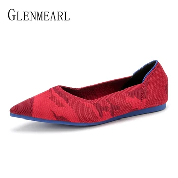 

Casual Women Flats Boat Shoes Female Autumn Slip On Pointed Toe Women Loafers Newest Sneakers Ladies Shoe Single Plus Size DE