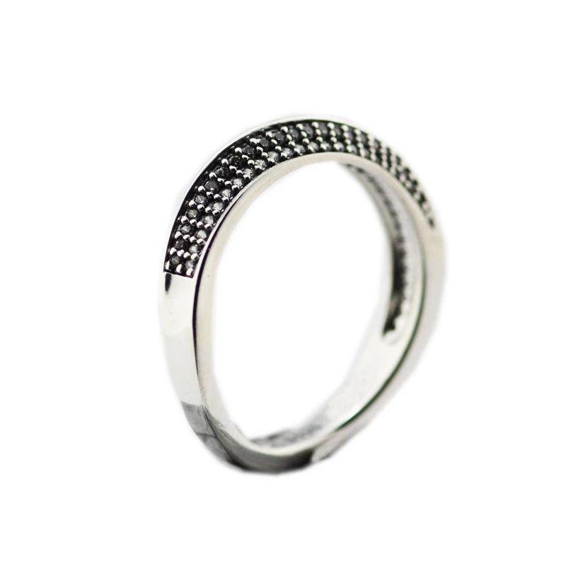 Pandulaso Elegant Waves Rings Fashion 2018 New Spring Silver Rings for Women & Men Clear CZ Wedding Rings Silver 925 Jewelry