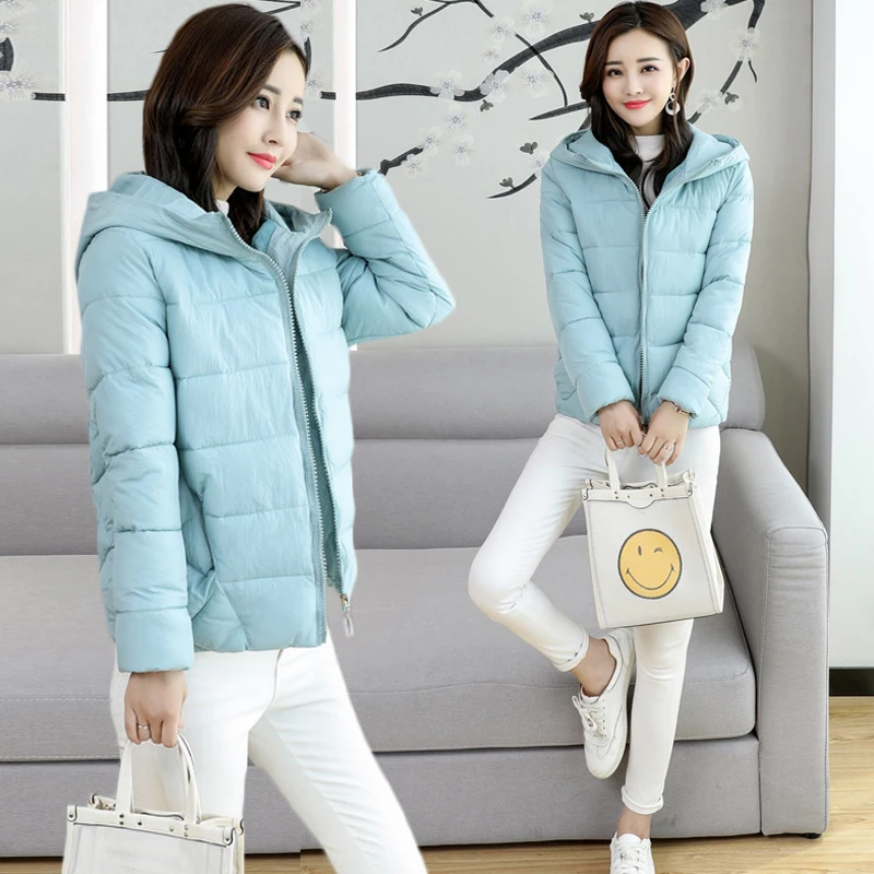 Winter Jacket Women Cotton Short Jacket 2019 New Padded Hooded Warm Parkas Coat Female Autumn Outerwear plus size S -6XL