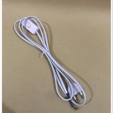 5 шт. переключение на линии Кабель 1.8 м на Off Мощность шнур для светодиодные лампы с выключателем США ЕС Plug свет переключения белый Провода расширение