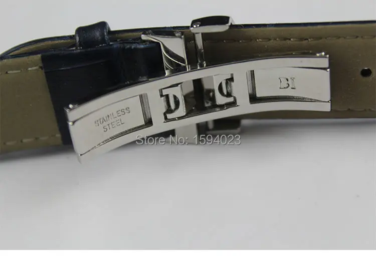 19mm (Buckle18mm) PRC200 T055410 T17 T41 T461 High Quality Silver Butterfly  Buckle + Blue Genuine Leather Watch Bands Strap|butterfly buckle|leather  watch band strapwatch band strap - AliExpress