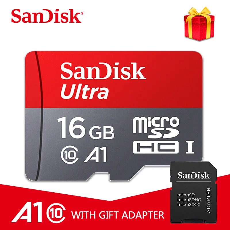 

SanDisk Memory Card 64GB 128GB Original Micro SD Card 16GB 32GB MicroSD TF card flash memory storage card with free adapter