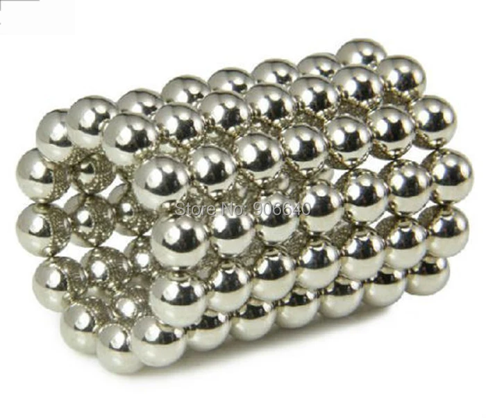 216Pcs 3mm Sliver Sphere Ball Neodymium Rare Earth Super N35