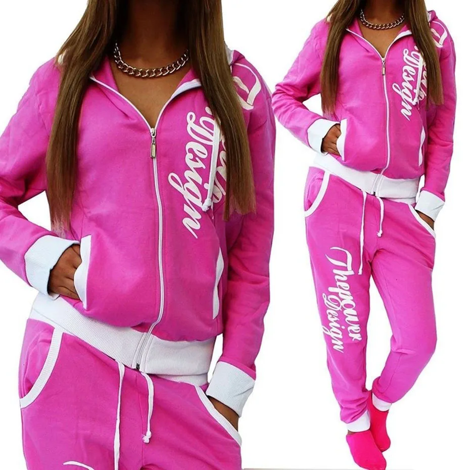 Zogaa 2018 Autumn 2 Piece Set Women Tracksuit Sportswear Casual White Gray Pink Sweat Pants Hooded Cropped Sweatshirt Hoodies Zogaa 2018 Autumn 2 Piece Set Women Tracksuit Sportswear Casual White Gray Pink Sweat Pants Hooded Cropped Sweatshirt Hoodies
