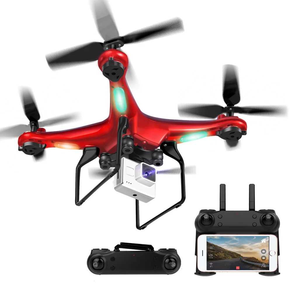 

DM106 Mini Drones With Camera HD Wide Angle 0.3MP RC Helicopter WIFI FPV Altitude Hold Mode RC Quadcopter Foldable Arm Drone