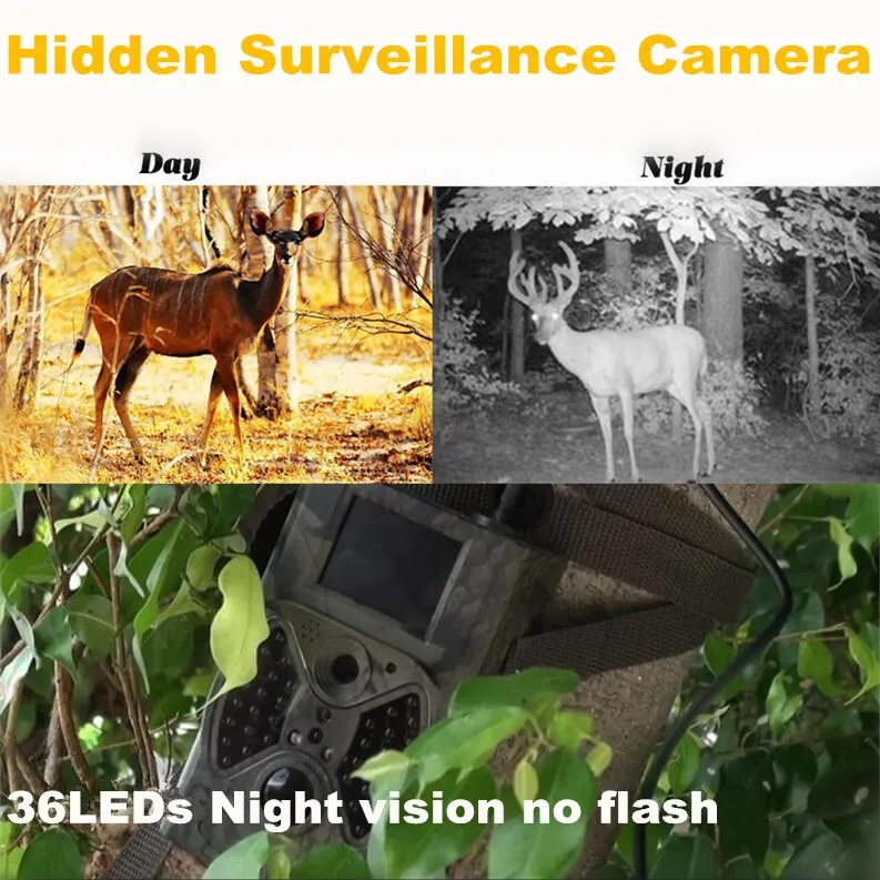 Открытый Водонепроницаемый 12-мегапиксельная цифровой след Камера Охота Камера MMS PIR Инфракрасные светодиоды Охота Камера