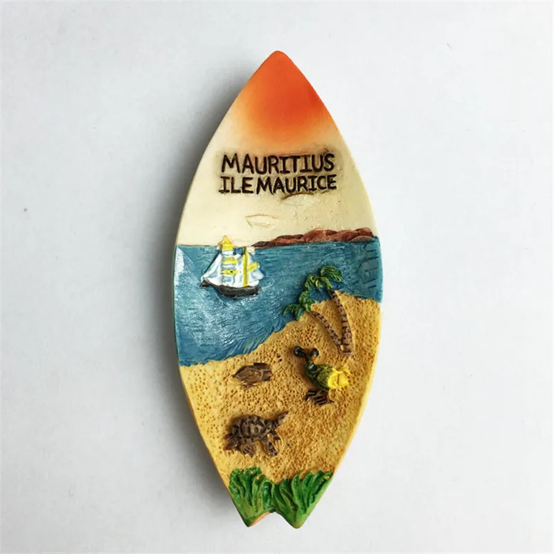 

Lychee Mauritius Canoe Fridge Magnets Creative Ship Design Refrigerator Stickers Home Decoration Travel Souvenirs