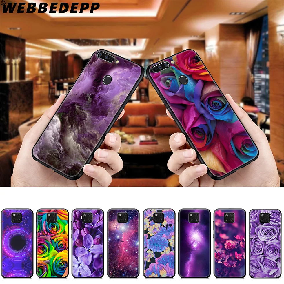Мягкий Фиолетовый чехол WEBBEDEPP Infinity on для Huawei Mate Honor 20 6A 7A 7C 7X 8 9 9X 10 View Lite Pro 30 |