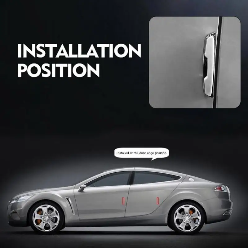 Vodool 4pcs Set Car Door Guard Edge Corner Bumper Buffer Trim