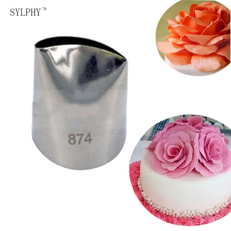 

#874 Large Size Rose Stainless Steel Icing Piping Nozzles Cake Cream Decoration Tips Pastry Cake Piping Tools