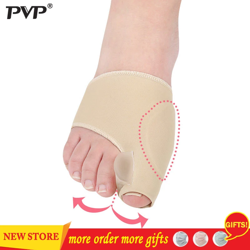 

PVP 2Pcs=1Pair Toe Separator Hallux Valgus Bunion Corrector Orthotics Thumb Bone Adjuster Correction Pedicure Sock Straightener