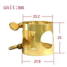 E-плоский альт мундштук саксофона зажим металлический фиксатор зажим лак