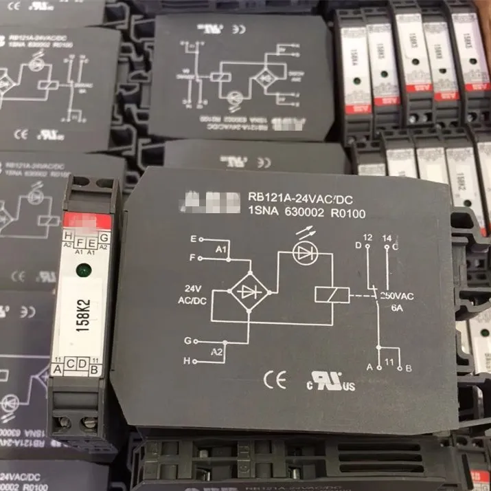 Relay terminal module RB121A-24VAC/DC 1SNA 630002 R0100 1SNA630002R0100 RB121A-24VAC RB121A-24VDC 24VAC AC24V 24VDC DC24V 24V Relay terminal module RB121A-24VAC/DC 1SNA 630002 R0100 1SNA630002R0100 RB121A-24VAC RB121A-24VDC 24VAC AC24V 24VDC DC24V 24V