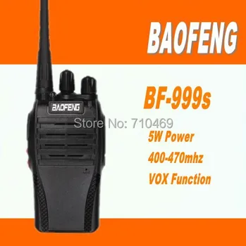 

DHL Freeshipp+2sets/pair Portable radio sets Baofeng BF-999s UHF 400-470MHz 16CH 5W walkie talkie mini Interphone Transceiver