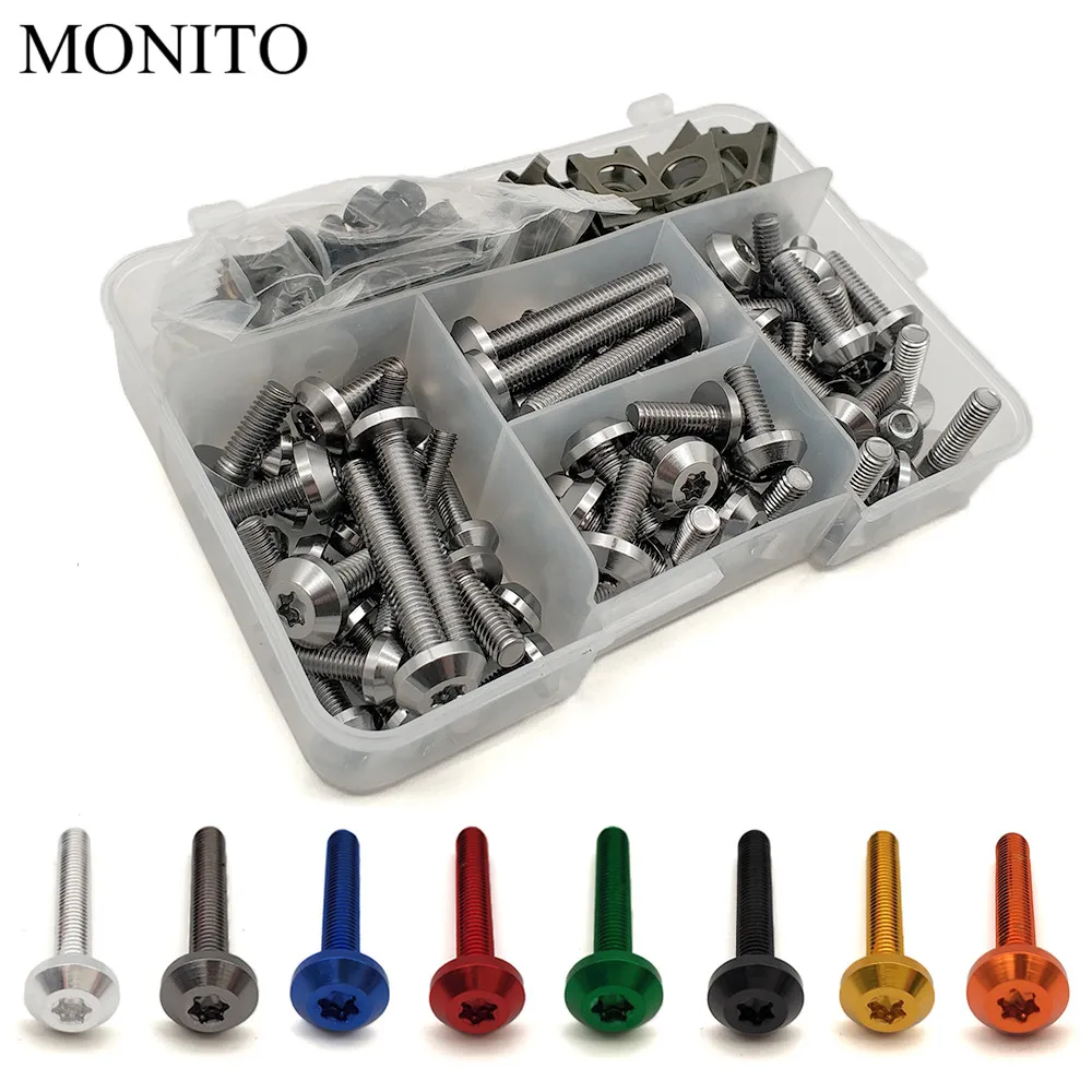 

For Suzuki GSXR400 GT250 GT550 RG500 RGV250 VS800 VZ800 Universal Motorcycle Custom Fairing Body Bolt Screw Spring Bolt Fastener