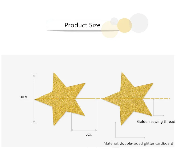 Модные висящие на стене бумажные гирлянды в форме звезды 4 М длинные блестящие украшения для карт на день рождения цепочка для свадебной вечеринки баннер на Рождество