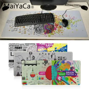 

MaiYaCa New design brain hemispheres illustration Office Mice Gamer Mouse Pad Radiation Decorate Your Desk Non-Skid Pad mouse