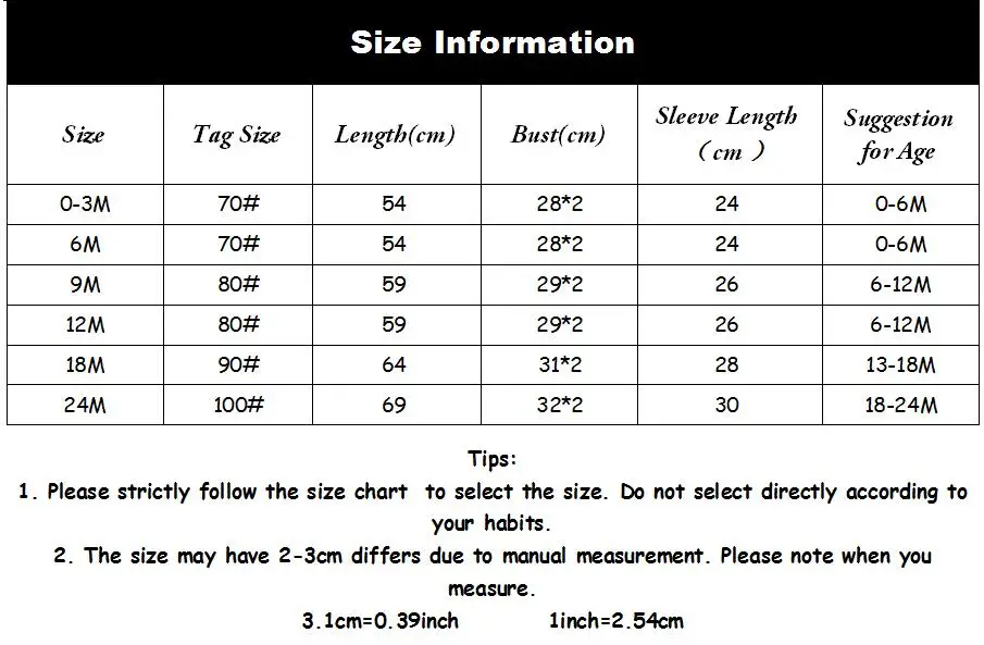 size romper