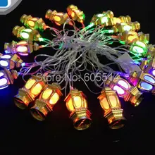 [Seven Neon], 110 В/220 В, золотой фонарь в форме 4 м, 20 светодиодов, вечерние/Рождественские/декоративные/праздничные светодиодные гирлянды, светильник