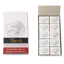 100 шт сменные лезвия из нержавеющей стали для ног, для удаления твердой кожи рук, пилочка для ног, уход за ногами, педикюр, инструмент для ухода за ногами