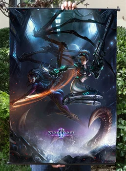 

Space 2 HD Game Scrolls Movie Poster Wall Sticker Banners Hanging Waterproof Cloth Art Bedroom Living Room Decoration