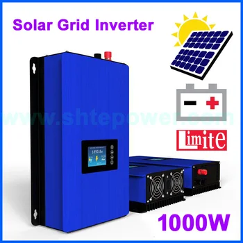 

Solar power inverter grid tie system with limiter LCD display DC 24v 36v 48v 72v input to AC output 110v 120v 220v 230v 1000w