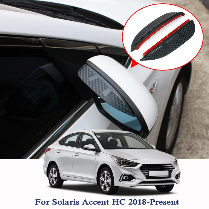 Стайлинг автомобиля зеркало заднего вида для Hyundai Solaris Accent HC 2018 2019 с блестками