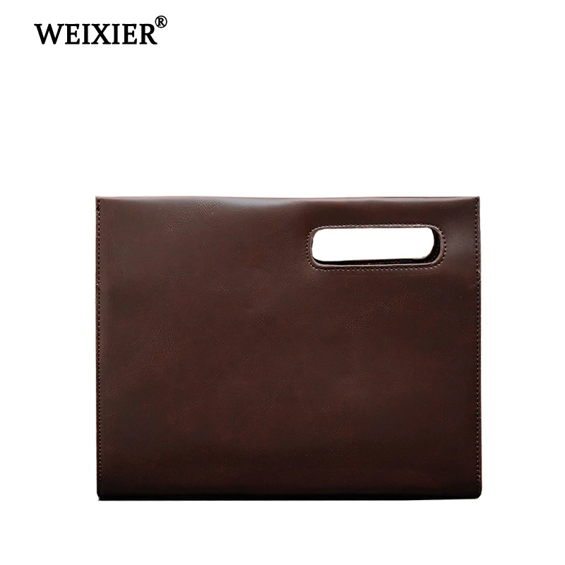 

WEIXIER 2019 Simple Brand Hot Sale Retro PU Business Men's Messenger Bag Shopping Travel Mobile Phone Pocket Money Messenger Bag