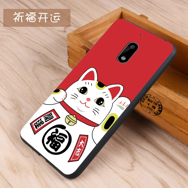 Nokia 6 Case Original Cover for Nokia 6 Case bag Cover Skin Wolf Fish Skull Nokia6 Fundas 100% BiNFUL 31