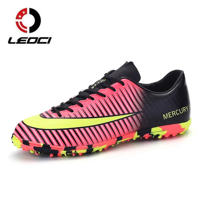 LEOCI New Men Soccer Cleats TF Soccer Shoes Teenager Voetbal Training font b Football b font