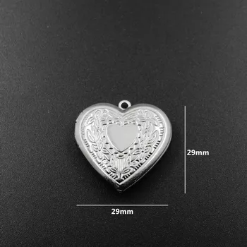 

Commemorative Locket Charm Heart Can Opened Stainless steel Frame Pendant For Man & Women