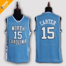 

Cheap Retro Vince Carter Basketball Jersey 15# North Carolina Throwback Stitched Embroidery High Quality Shirts For Men