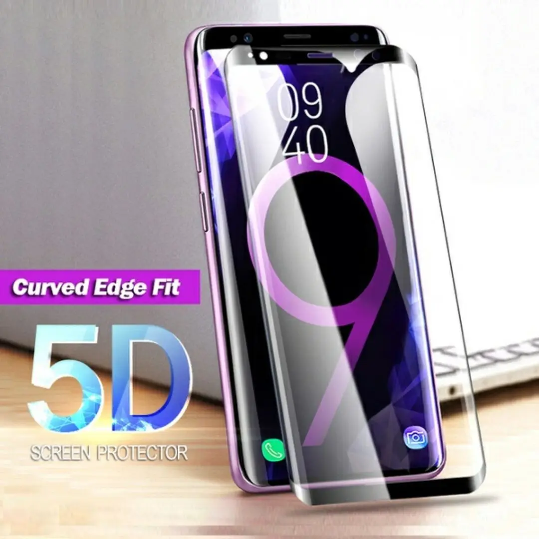 Закаленное стекло 5D с полным покрытием для Samsung Galaxy A7 2018 Защитное A750 защитная