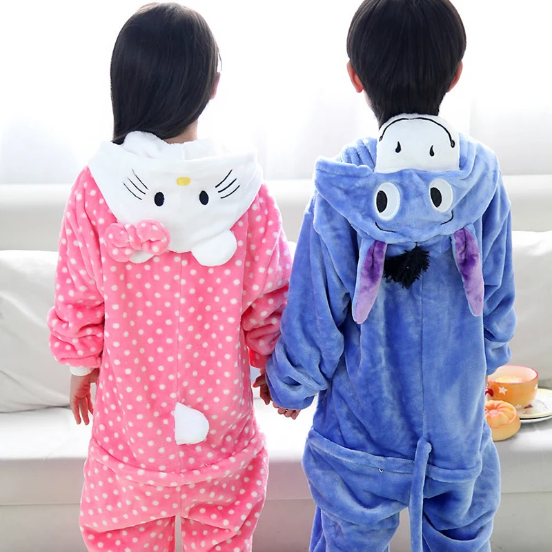Рождественские детские пижамы для маленьких мальчиков и девочек с изображением Маленького Ослика фланелевые пижамы с изображением животных Детские пижамные комплекты одежда для детей
