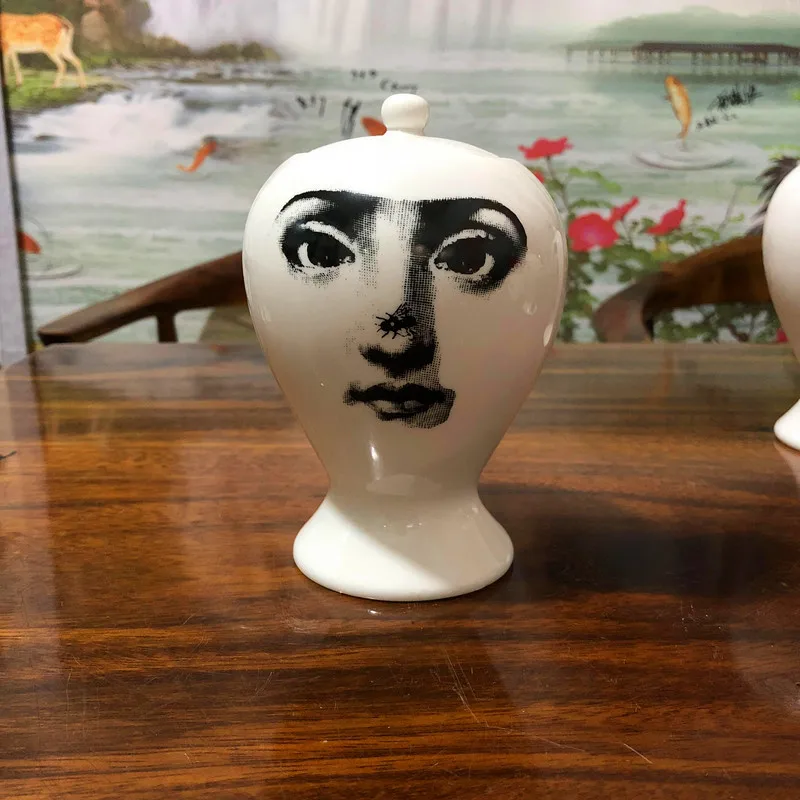 Орнамент Fornasetti ремесла декоративная керамика Fornasetti канистра фарфор Fornasetti хранения Jar домашний декор