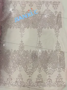 

Beautiful CiCi-61607 African glitter lace fabric Guaranteed quality French lace fabric hot sale net lace fabric