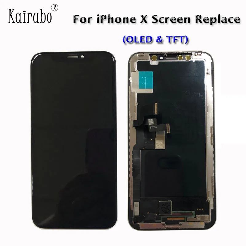 

2018 New 100% Test OLED LCD Display Good Touch Digitizer Compatible For iphone X LCD Assembly Replacement.