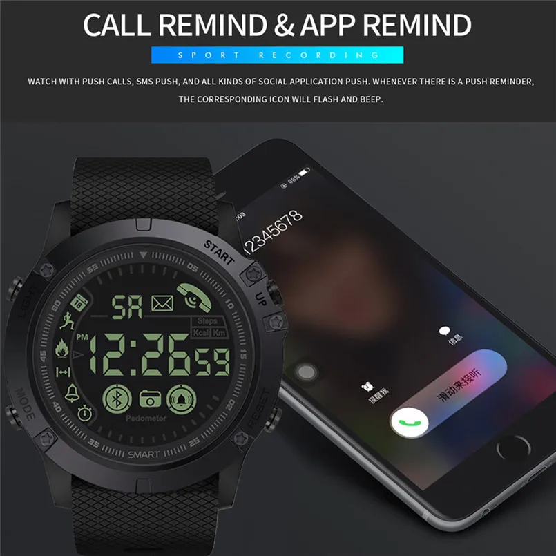 Multi Smart Function Flagship Rugged Smartwatch 33-month Standby Time 24h All-Weather Monitoring Remote Camera Function 40MR2503