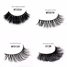 LEHUAMAO Накладные ресницы ручной работы из натурального конского волоса, толстые мягкие ресницы, Длинные Накладные ресницы MT005