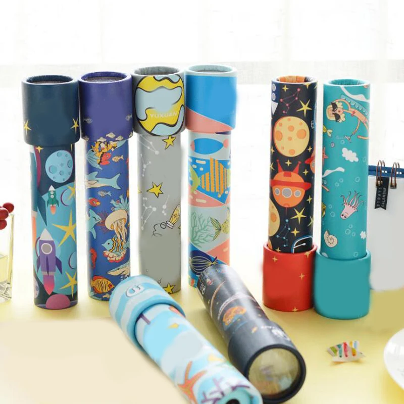 

1Pc Cartoon Animals Fancy Kaleidoscope Children's Interactive Science Educational Toys for Boys Girls Kids Autism Care 2019 New
