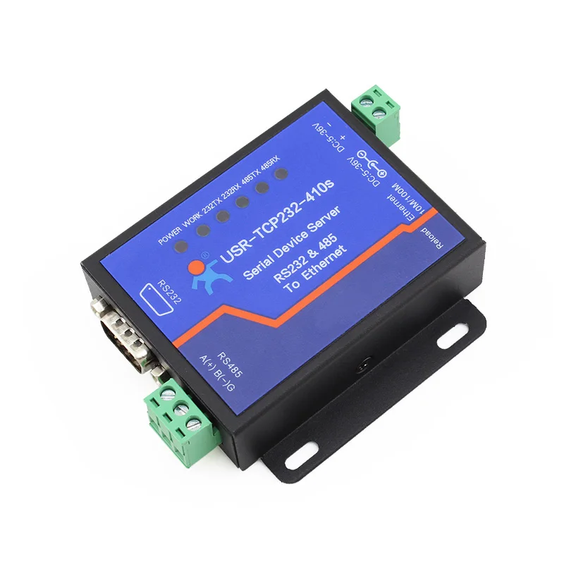 USR TCP232 410S RS485 Modbus шлюз сервера конвертеры RJ45 к RS232 поддержка веб страницы DHCP RTS CTS