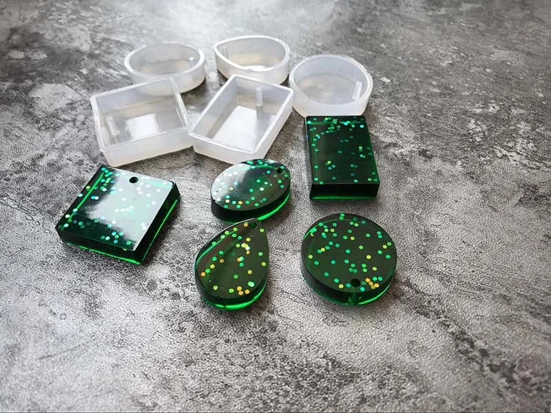 

5PCS/LOT DIY Silicone Jewelry Tools for Making Pendant Resin Casting Mould Handcraft Tool