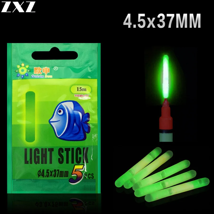 

50pcs Night Fishing Luminous Float Fluorescent Light Stick Rod Tip Bait Alarm 4.5*37mm Multi-Color LightsDark Glow Sticks Tools