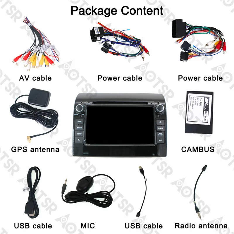 Top Aotsr Android 8.1 GPS navigation Car DVD Player For FIAT DUCATO 2011-2015 multimedia 2 din radio recorder 4GB+32GB 2GB+16GB 23