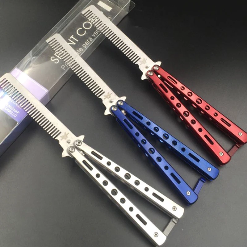 Buy Pro Salon Stainless Steel folding butterfly knife