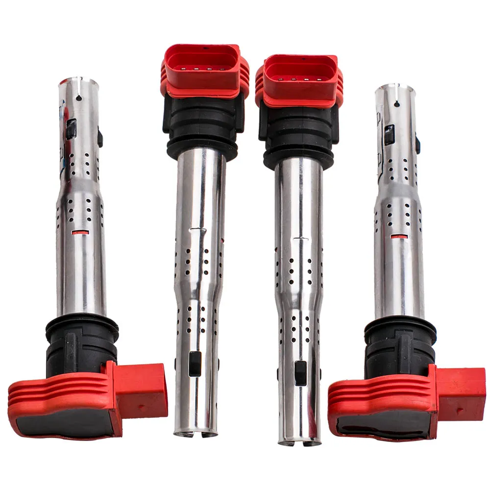 4pcs Ignition Coil Pack 06E905115C 06E905115E For Audi A4 A5 A6 A8 Q7